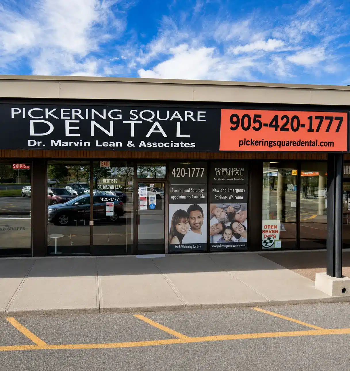 Exterior of Pickering Square Dental on Kingston Road